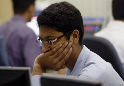BSE Sensex down 45 pts in early trade; TCS stock rallies